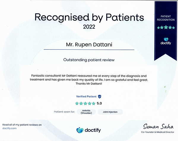 Doctify Certificate